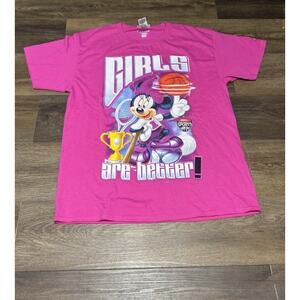 Disney Minnie Mouse Large Shirt ESPN White World Of Sports Champion